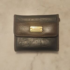 Capezio Black and Brown Leather Wallet